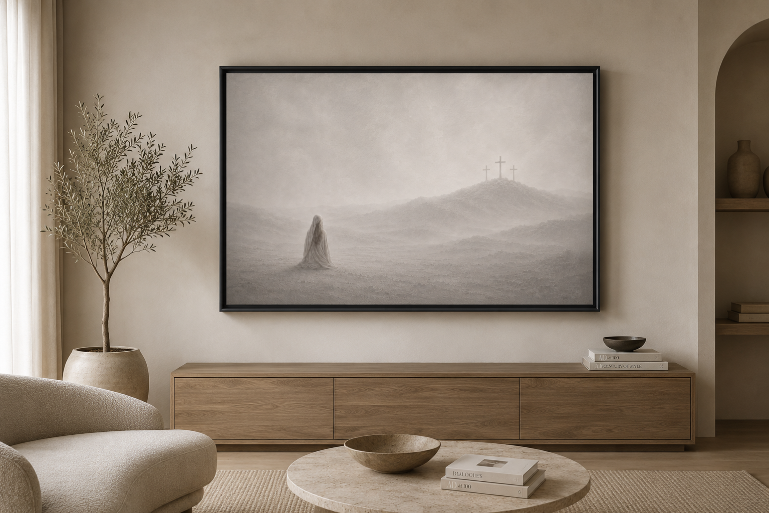 At the Cross — Faith Canvas Wall Art