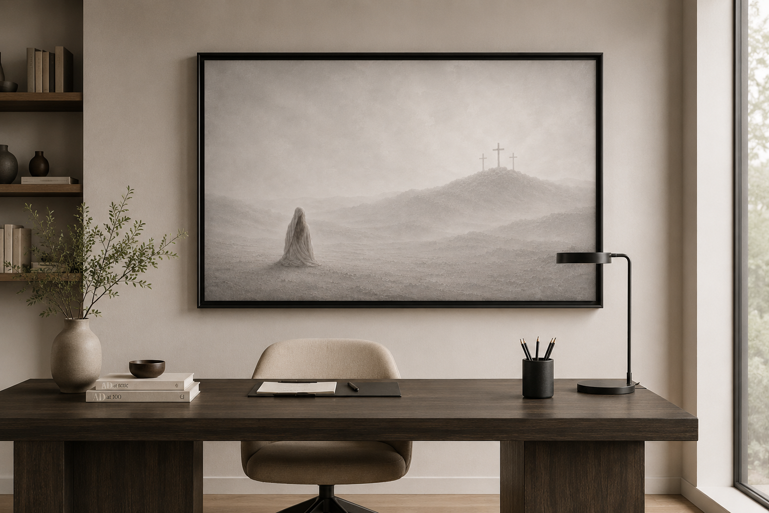 At the Cross — Faith Canvas Wall Art