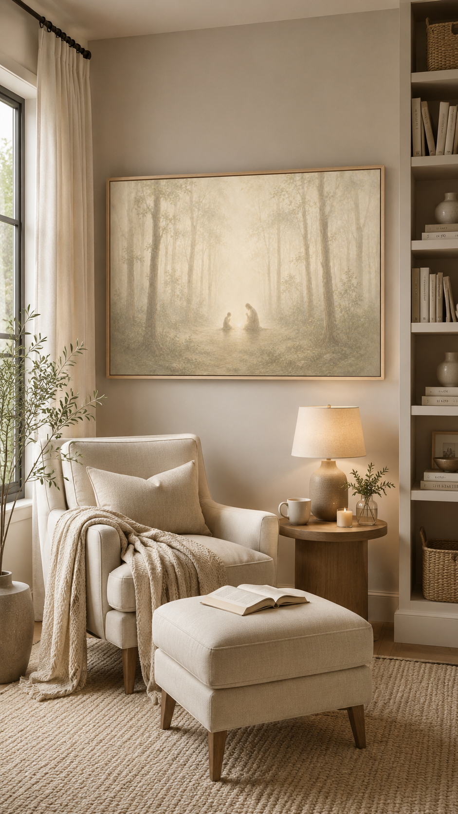 Teach Us to Pray - Faith Canvas Wall Art