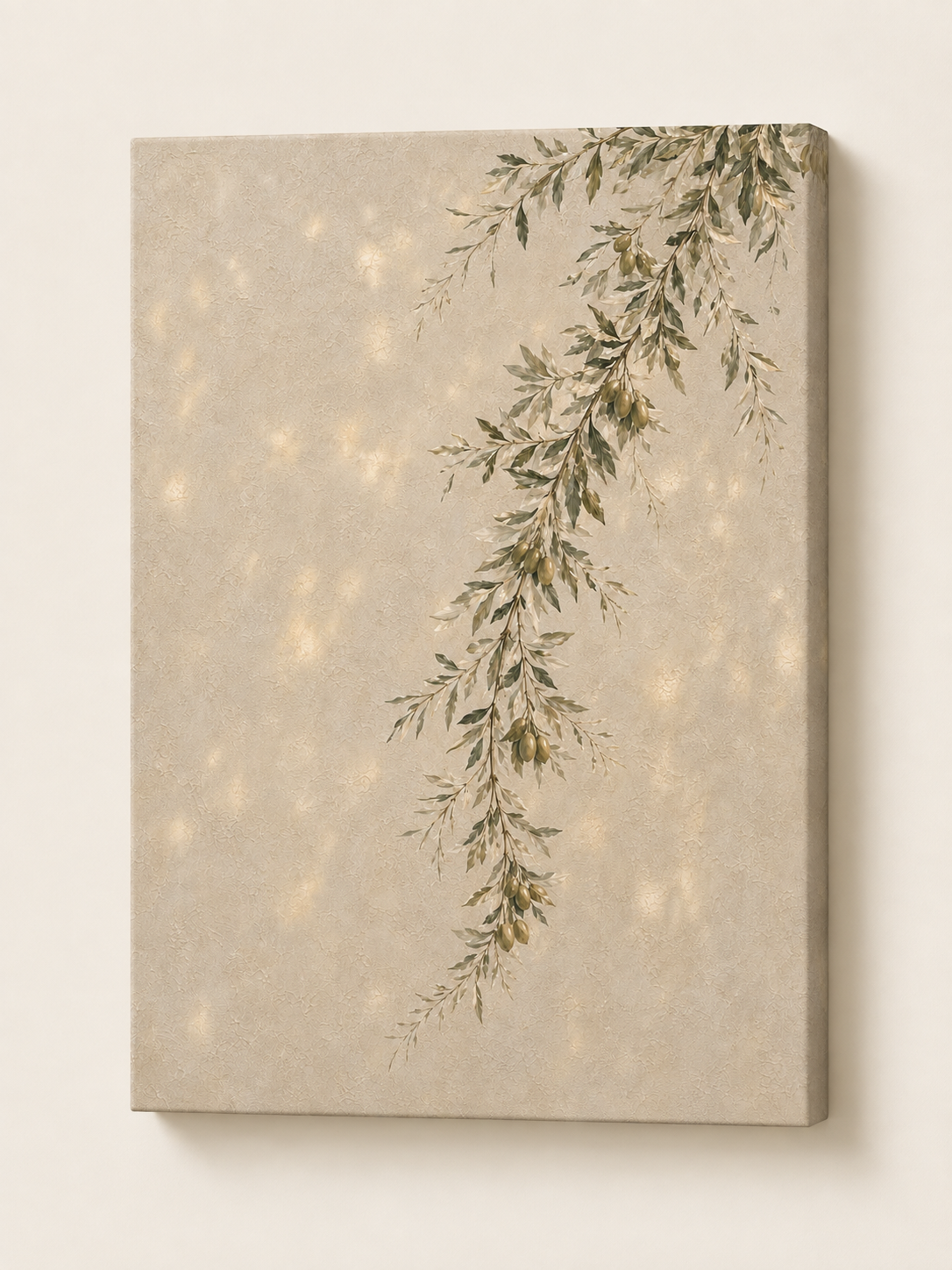 Green Olive Tree (Vertical) — Faith Canvas Wall Art