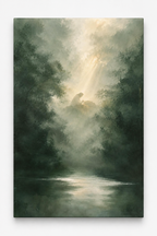 Jesus Praying in Gethsemane (Vertical) — Faith Canvas Wall Art