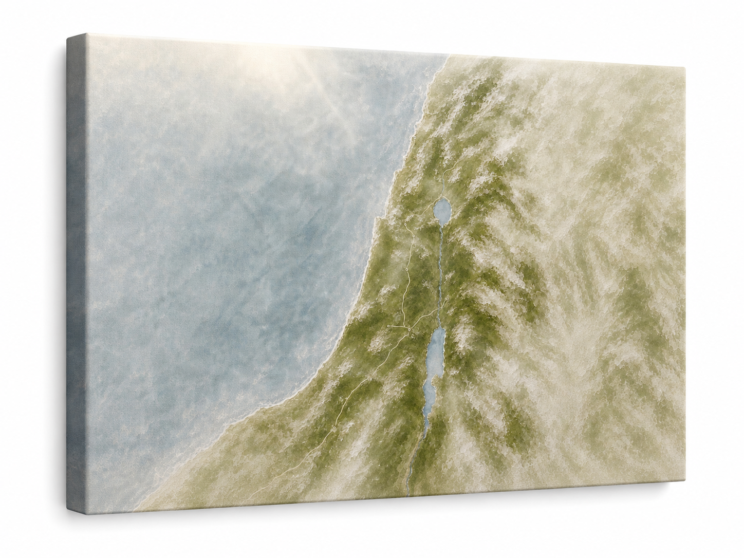 The Land He Walked- Faith Canvas Wall Art