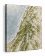 The Land He Walked  (Vertical) —Faith Canvas Wall Art