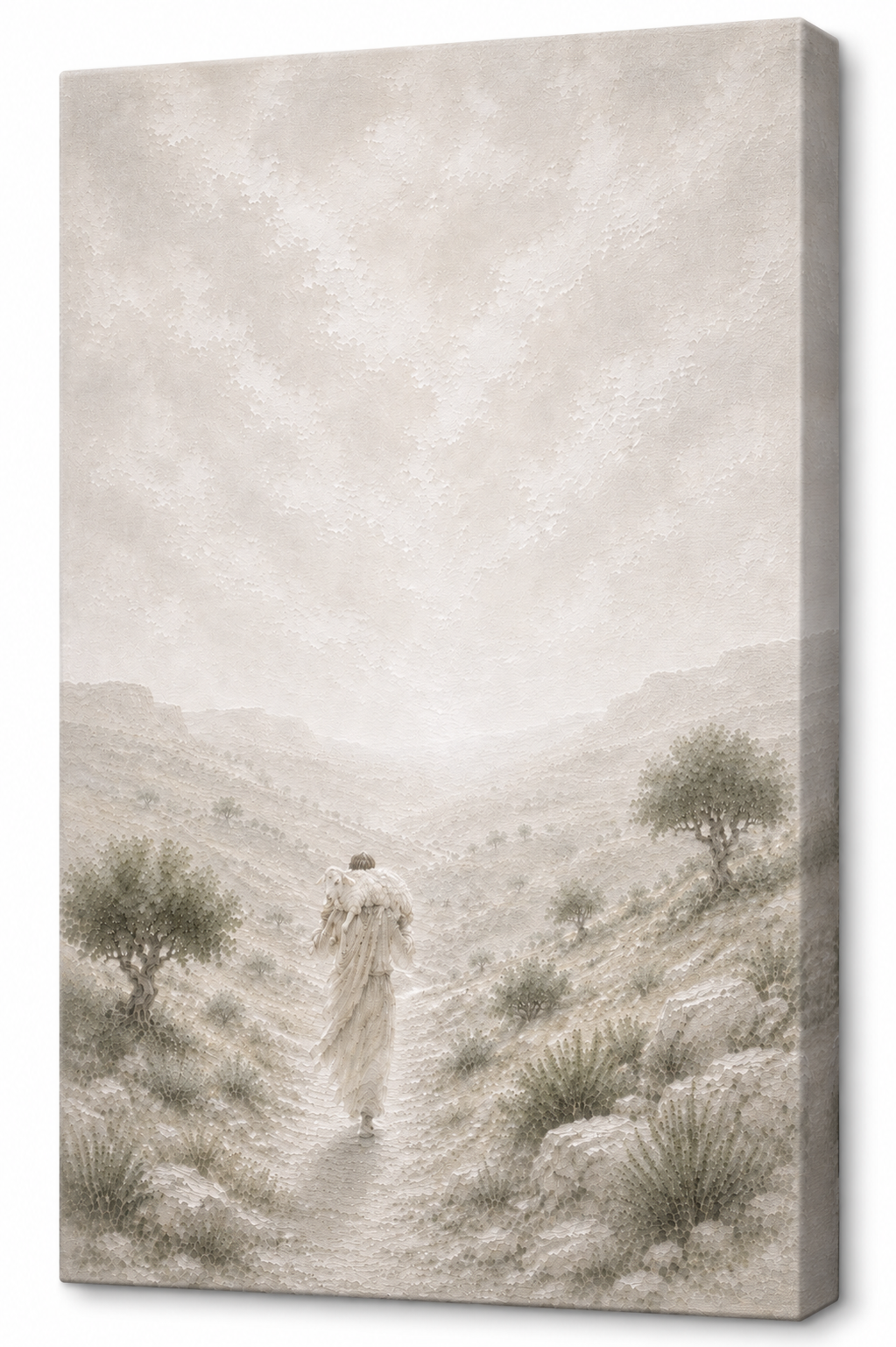 The Lost Sheep (Vertical) — Faith Canvas Wall Art