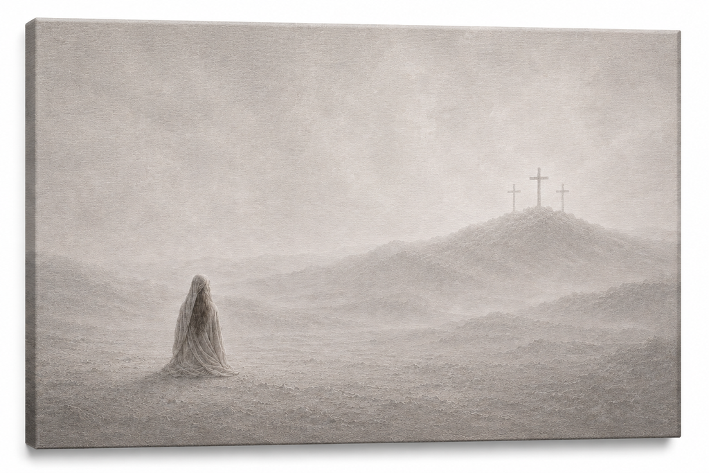 At the Cross — Faith Canvas Wall Art