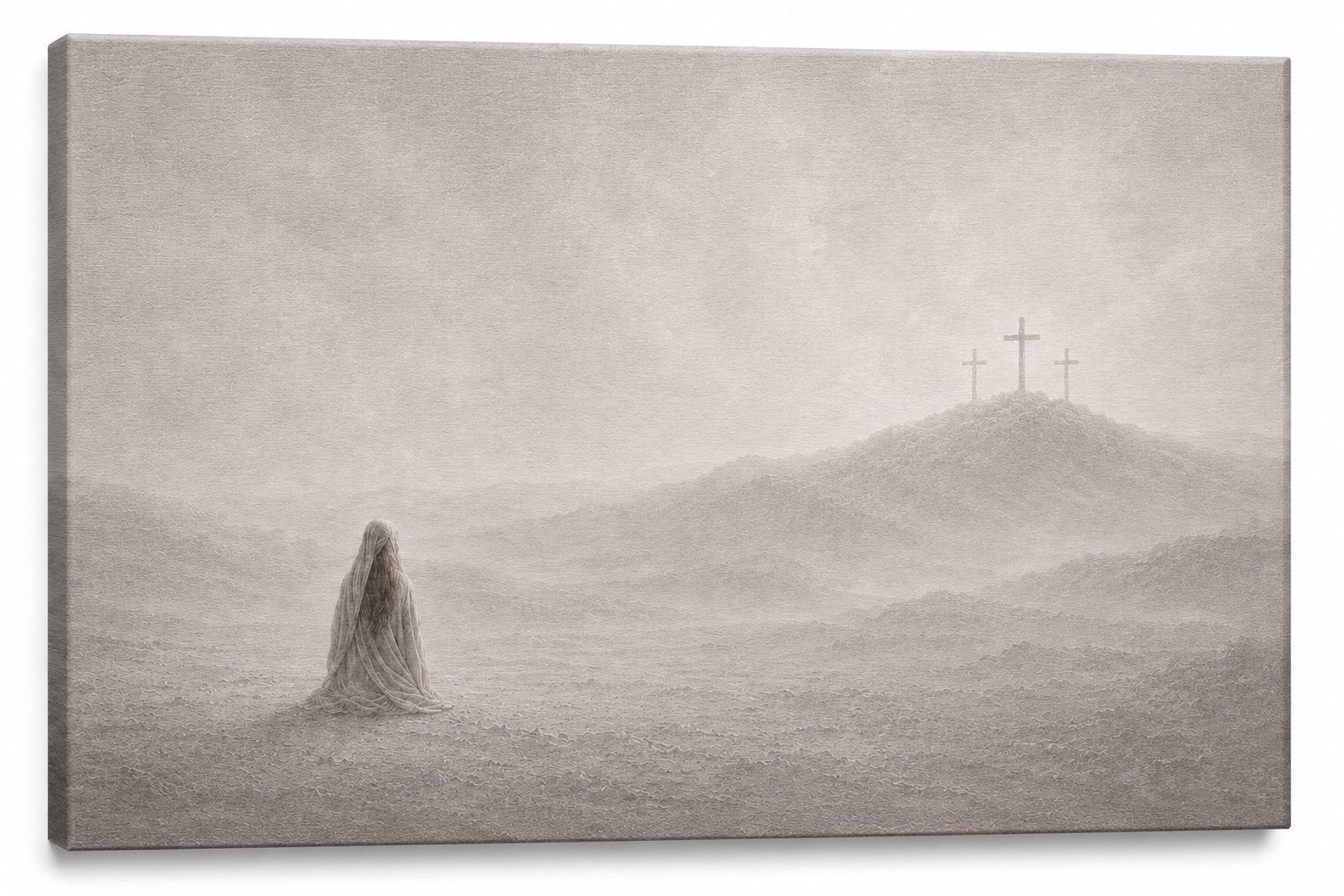 At the Cross — Faith Canvas Wall Art