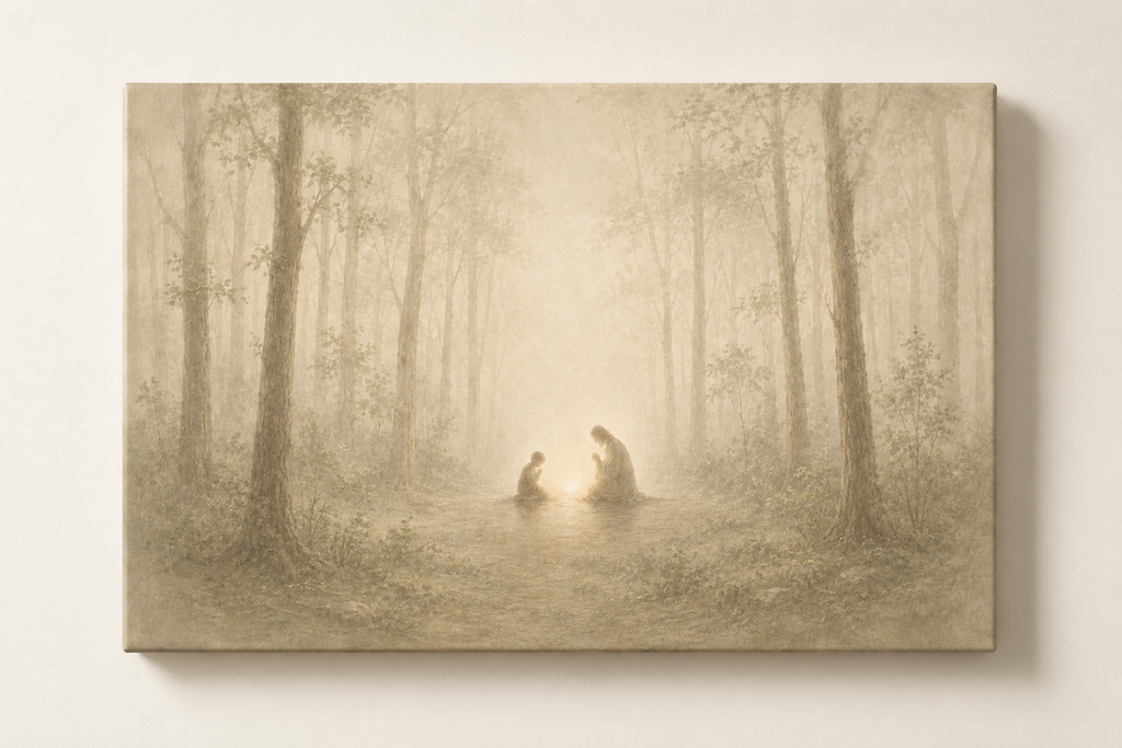 Teach Us to Pray - Faith Canvas Wall Art