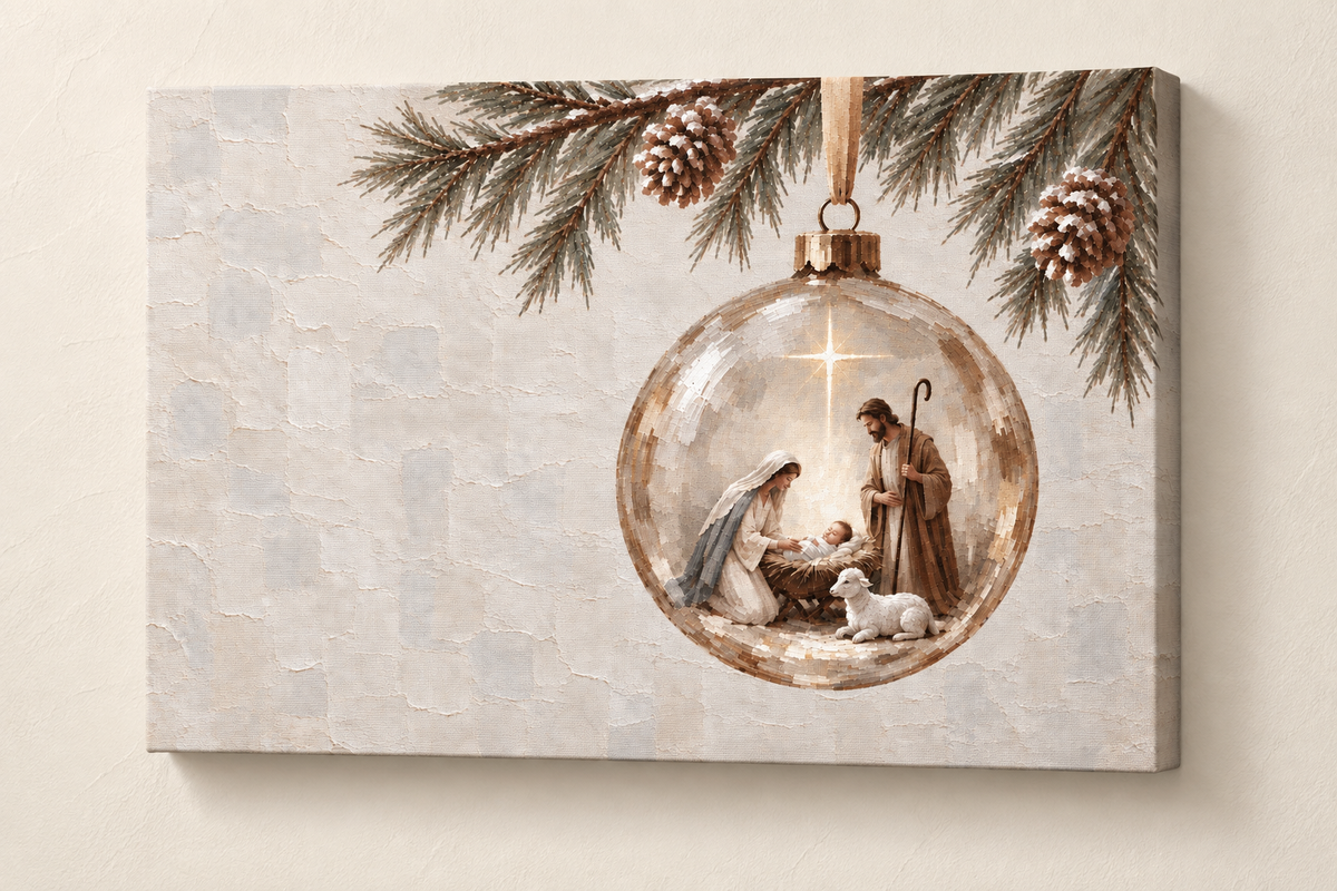 Silent Night — Faith Canvas Wall Art