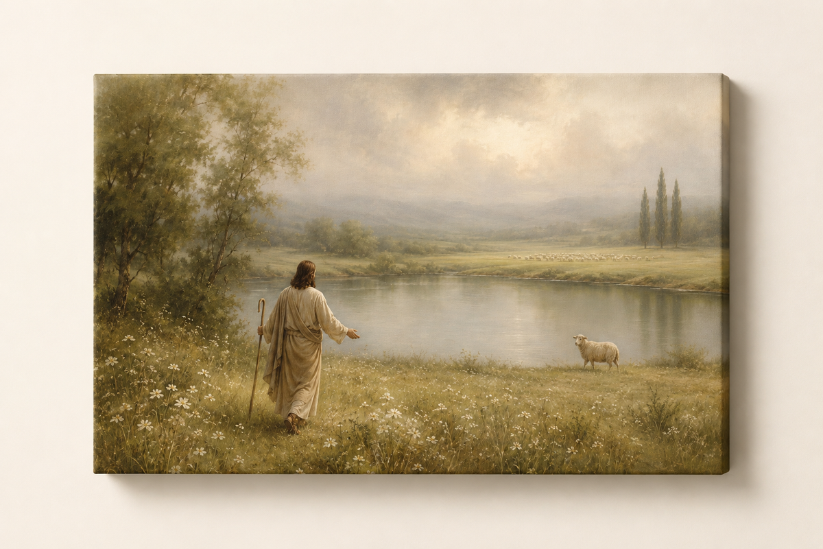 The Good Shepherd - Faith Canvas Wall Art