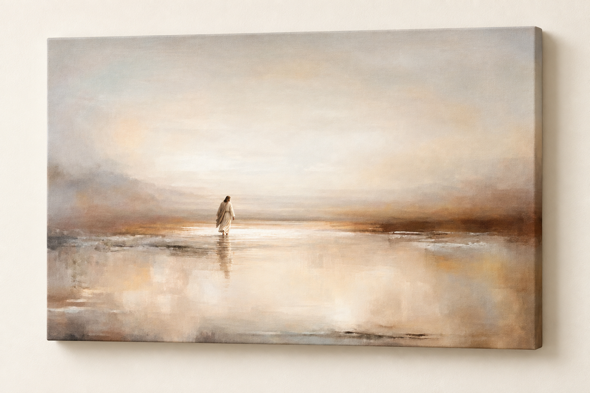 Through the Waters — Faith Canvas Wall Art