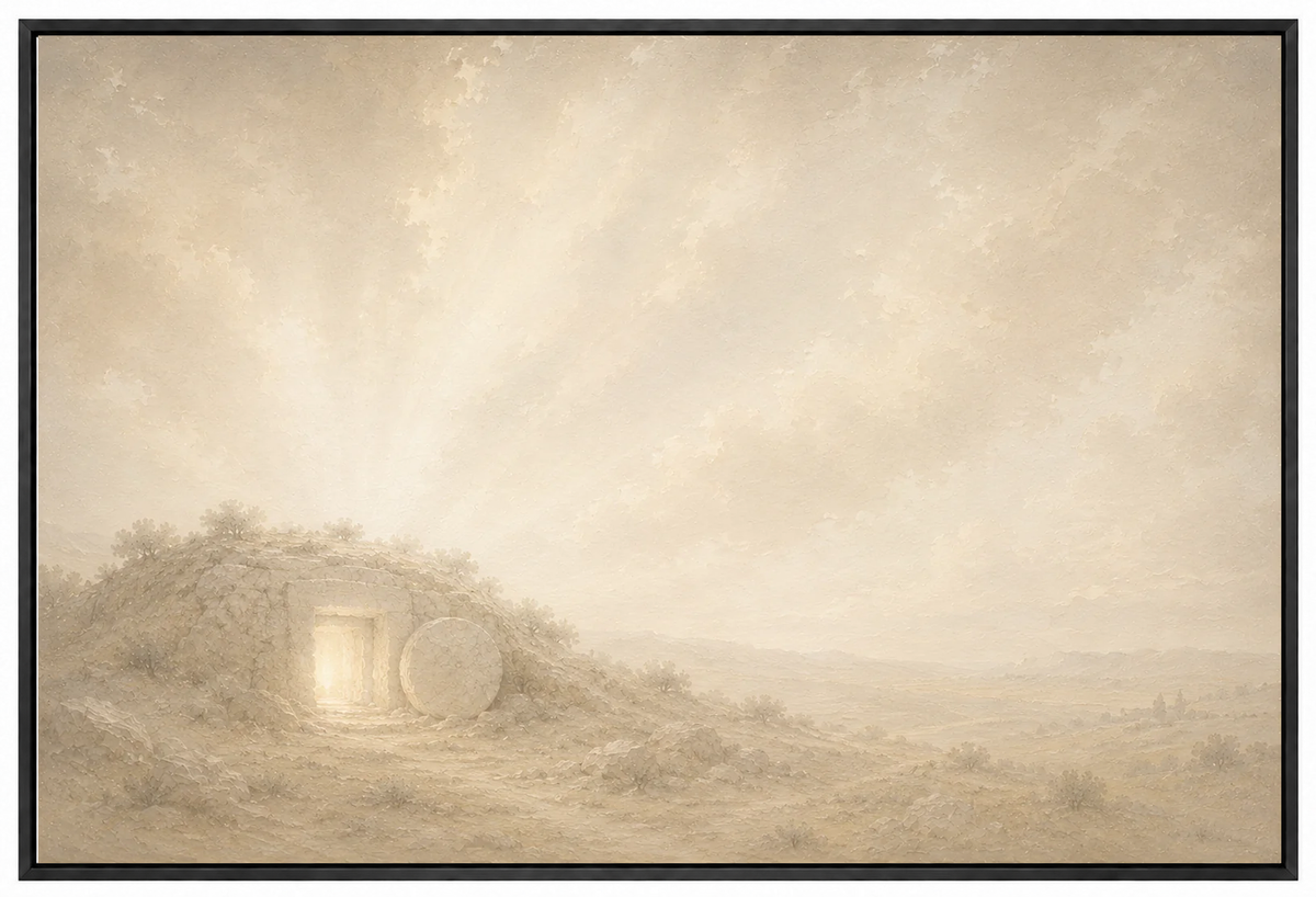 He Is Risen — Faith Canvas Wall Art