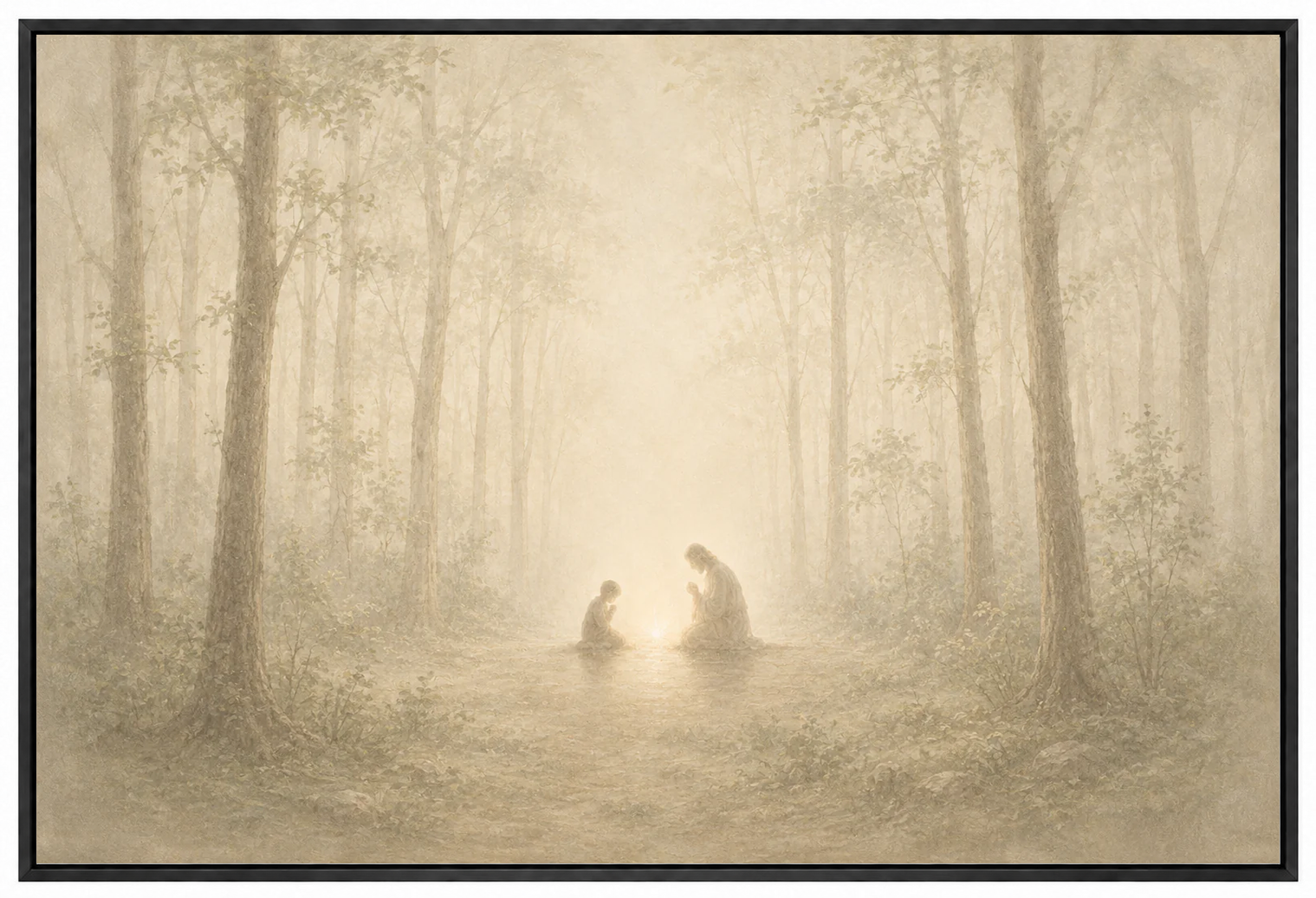 Teach Us to Pray - Faith Canvas Wall Art