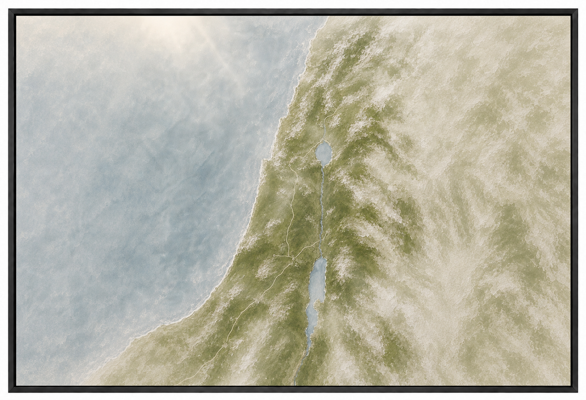 The Land He Walked- Faith Canvas Wall Art