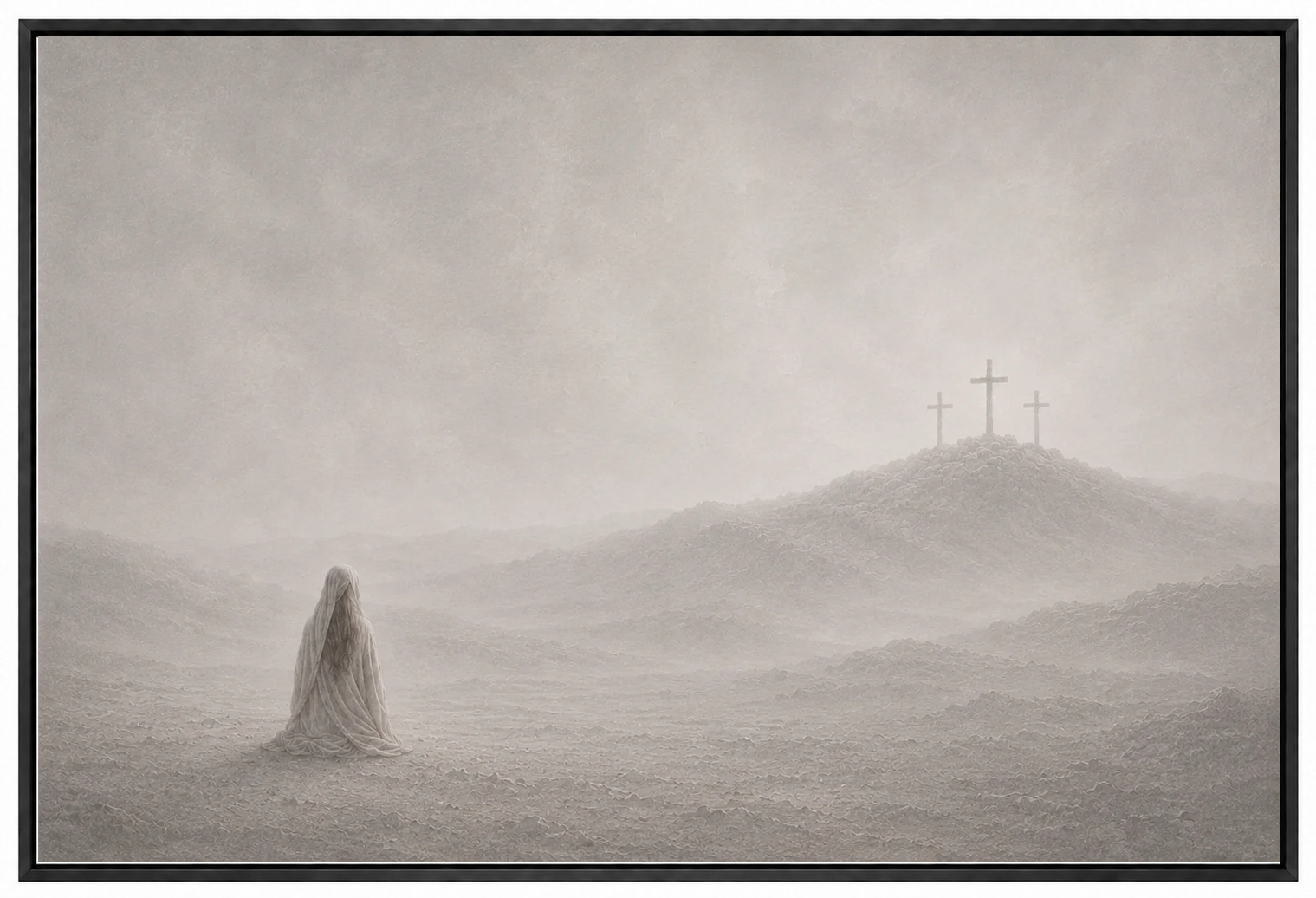 At the Cross — Faith Canvas Wall Art