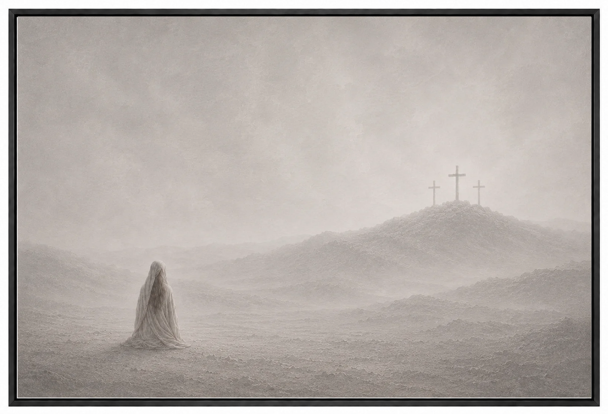 At the Cross — Faith Canvas Wall Art