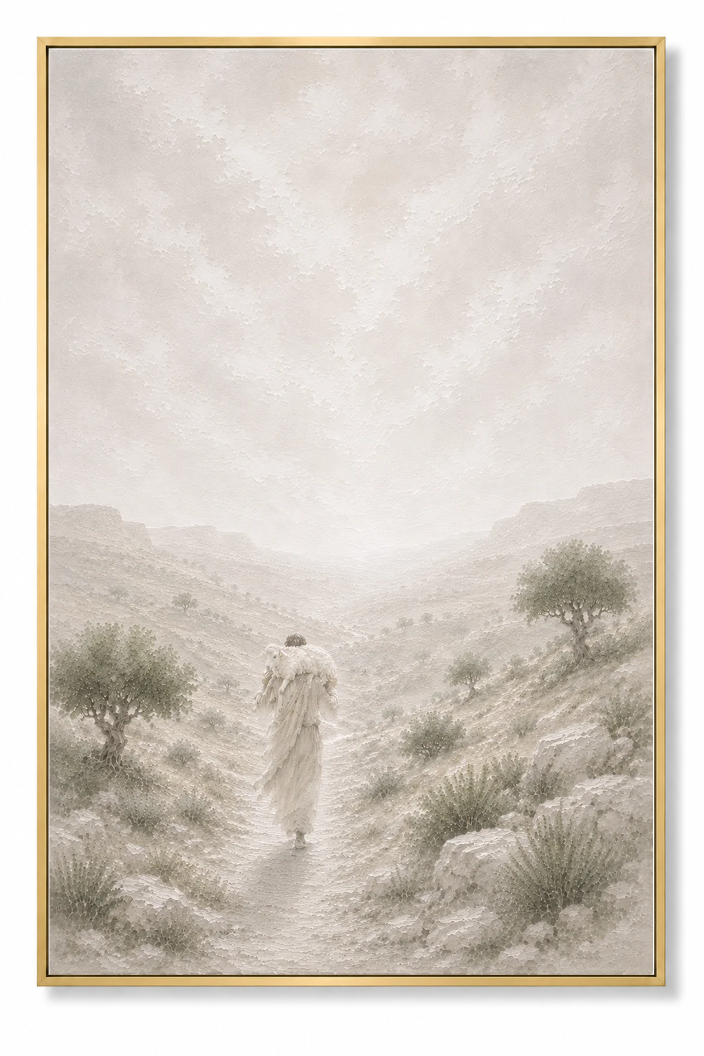 The Lost Sheep (Vertical) — Faith Canvas Wall Art