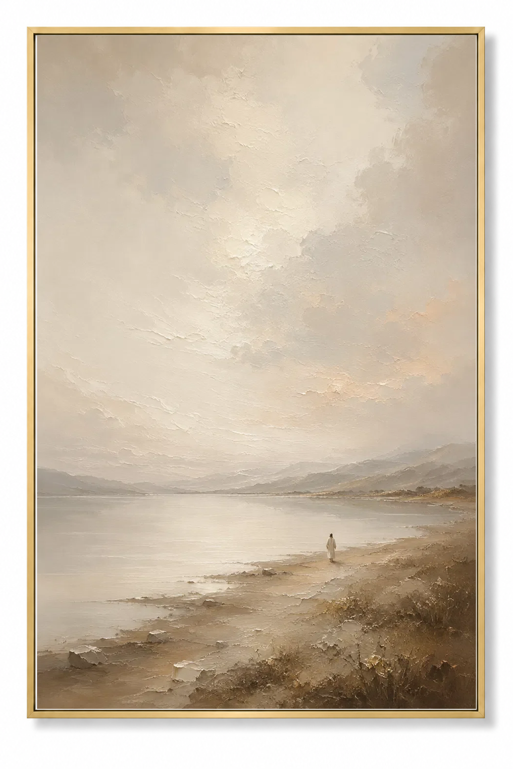 Beside Still Waters (Vertical)- Faith Canvas Wall Art