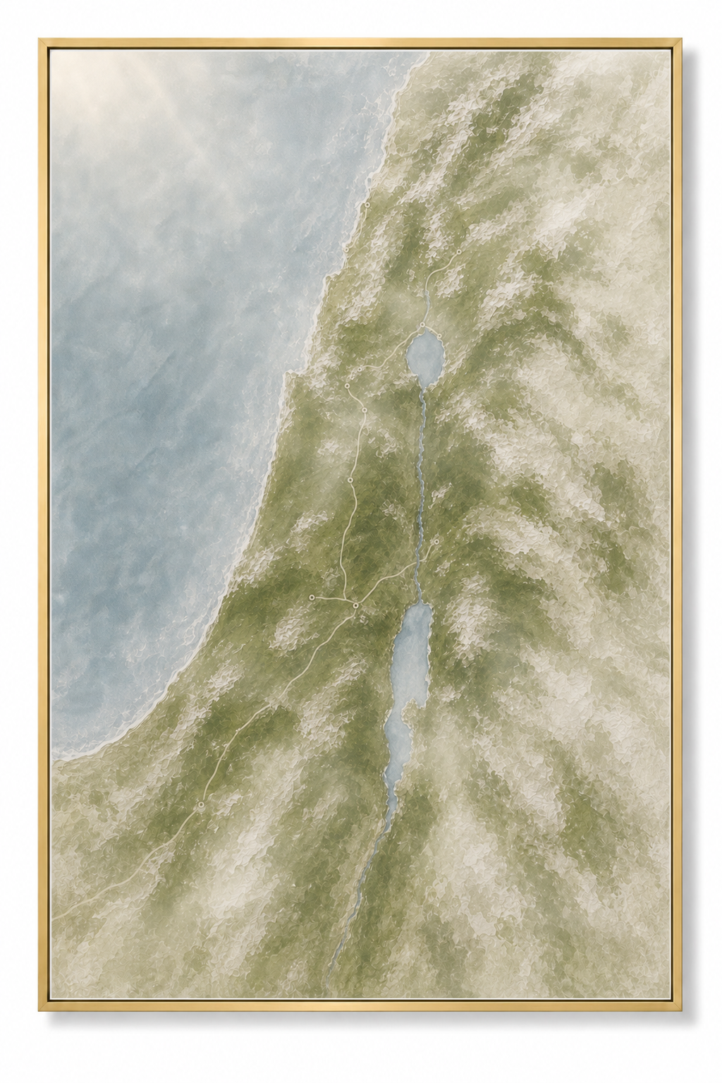The Land He Walked  (Vertical) —Faith Canvas Wall Art