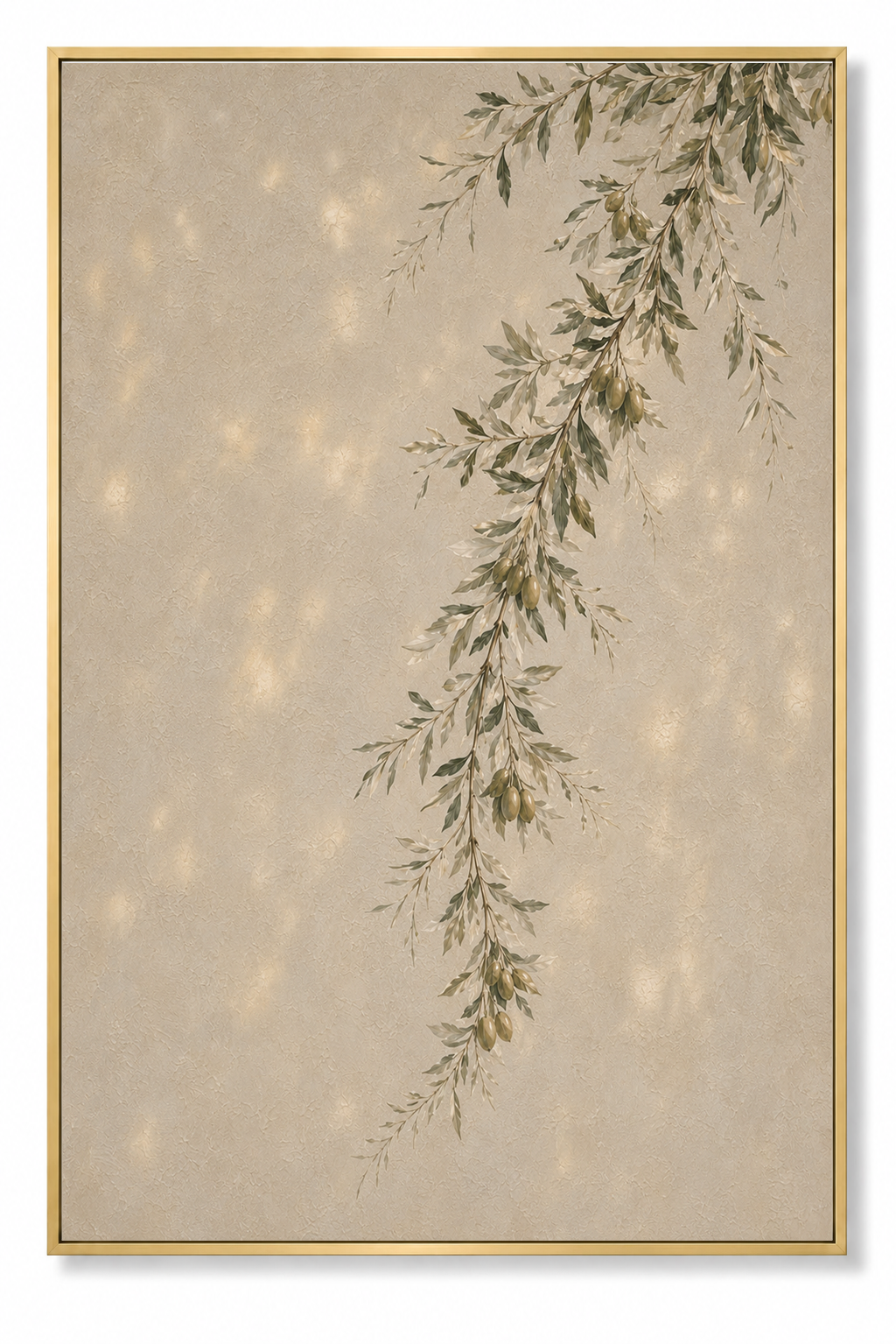 Green Olive Tree (Vertical) — Faith Canvas Wall Art