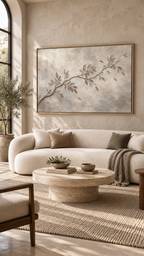 Misty Terebinth Branch Relief — Christian Canvas Wall Art