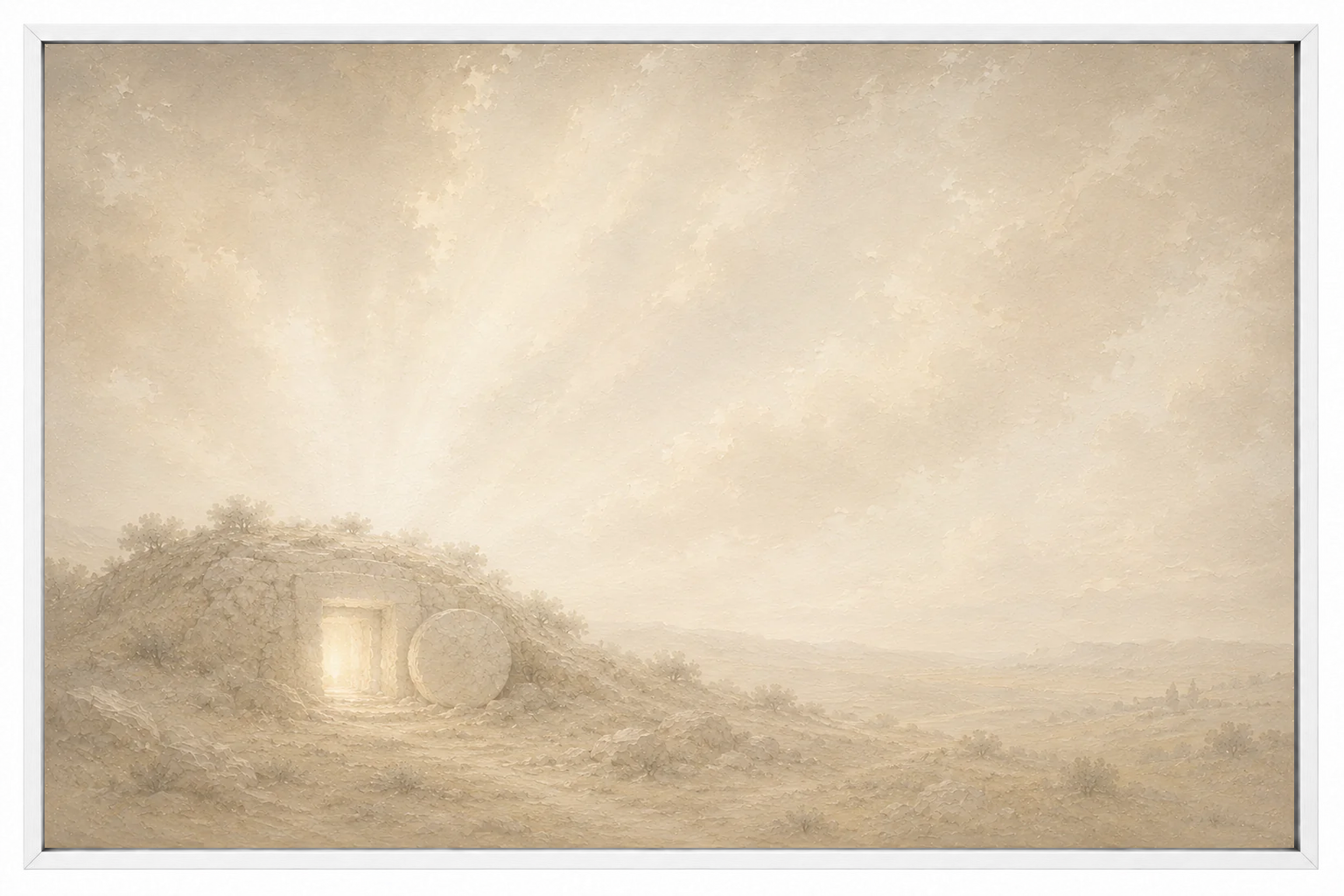 He Is Risen — Faith Canvas Wall Art