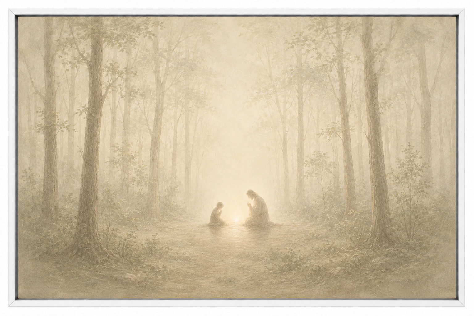 Teach Us to Pray - Faith Canvas Wall Art