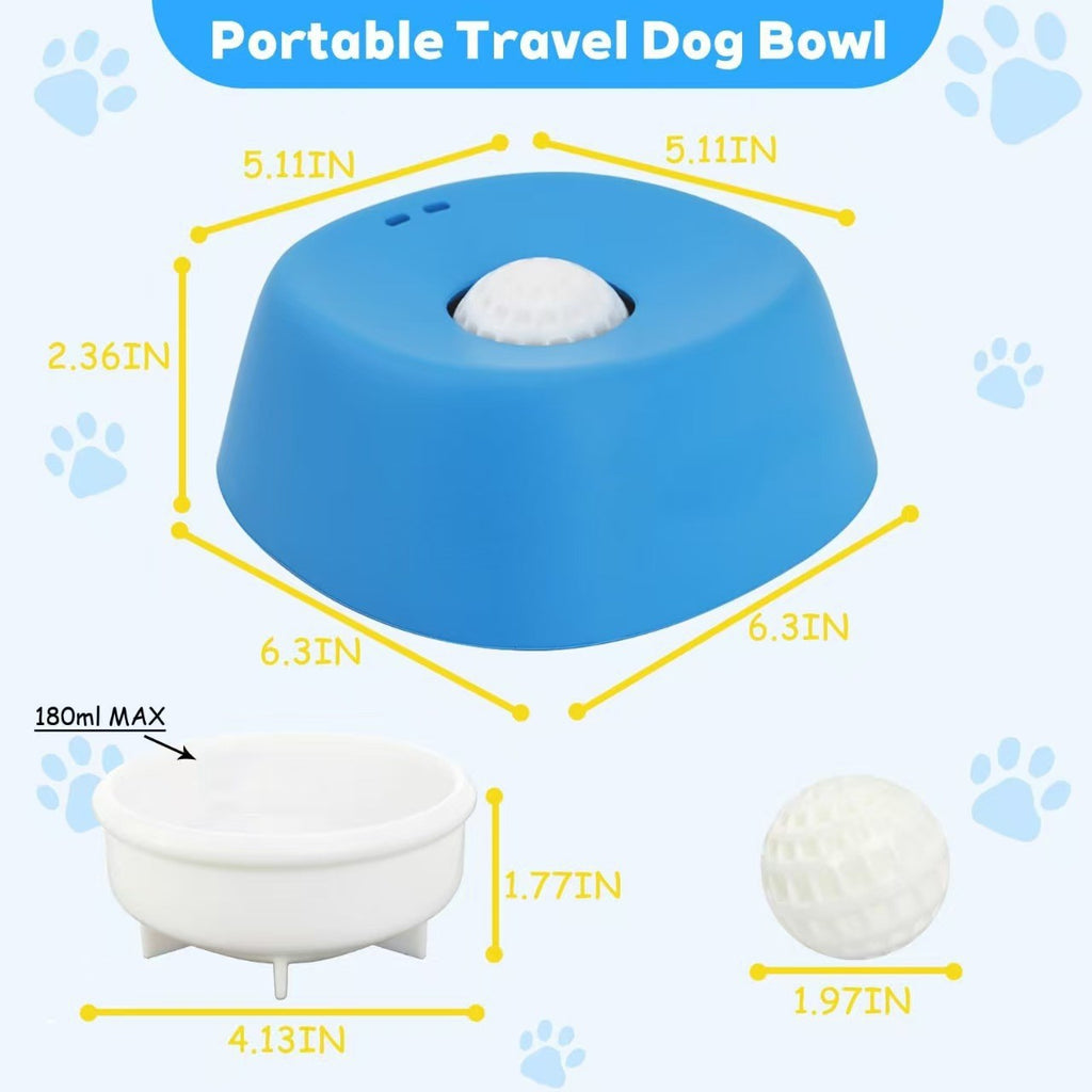 Non-Slip Slow Feeder Dog Bowl